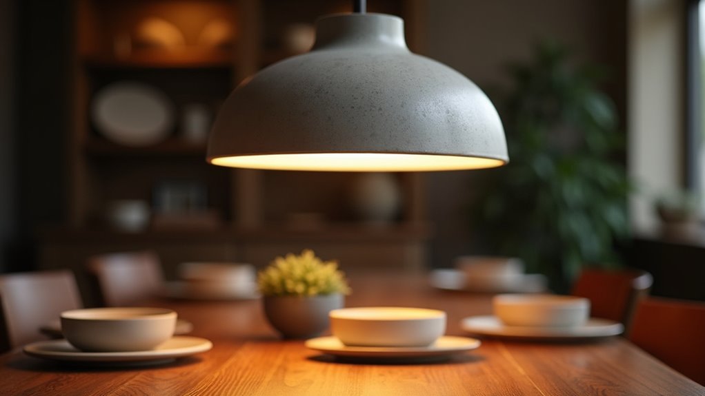 modern concrete pendant lights