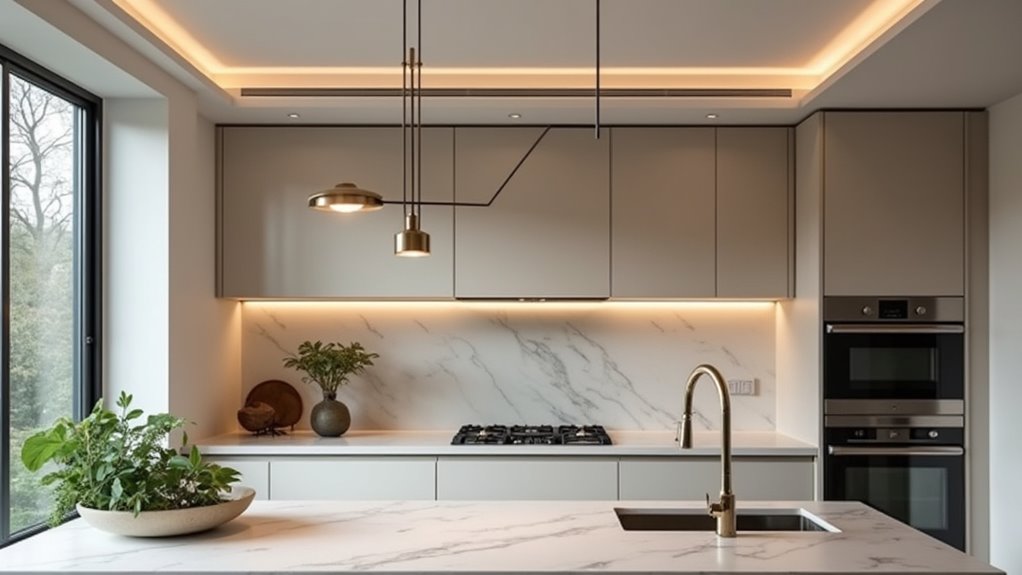 modern design through lighting