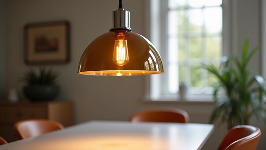 modern glass dimmable pendant