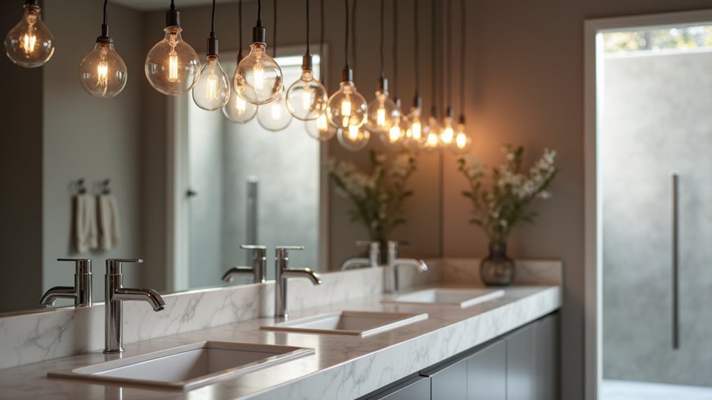 modern glass pendant lighting