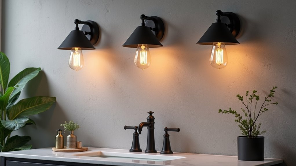 modern industrial vanity light