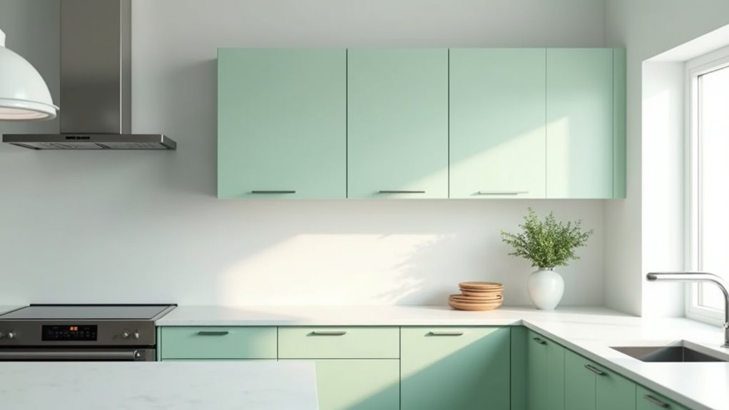 modern mint green kitchens