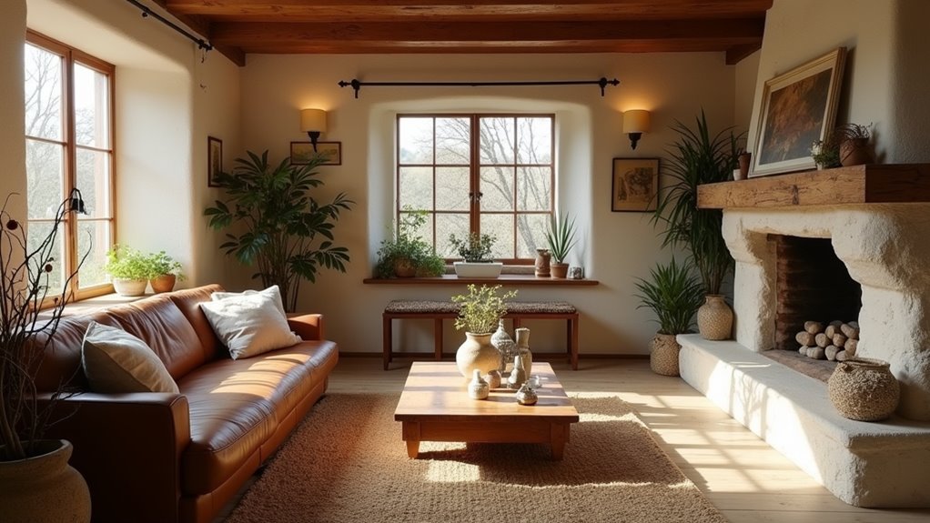 natural materials create cozy authenticity