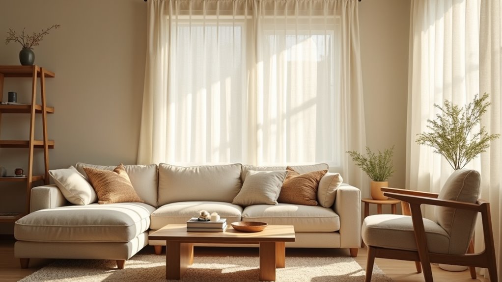 natural textured linen warmth