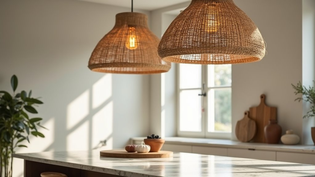 natural warmth through pendant lights