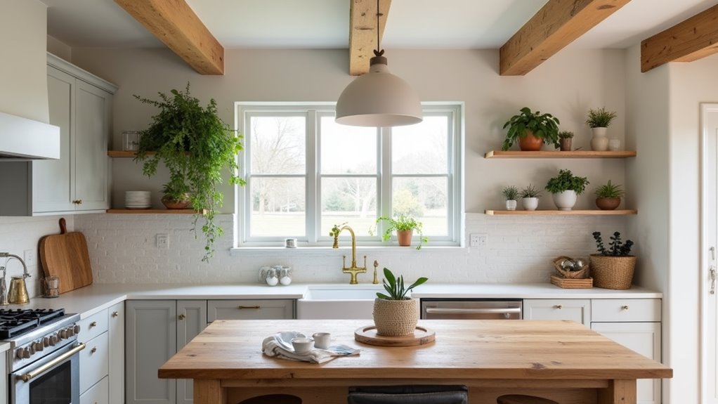 natural wood farmhouse charm