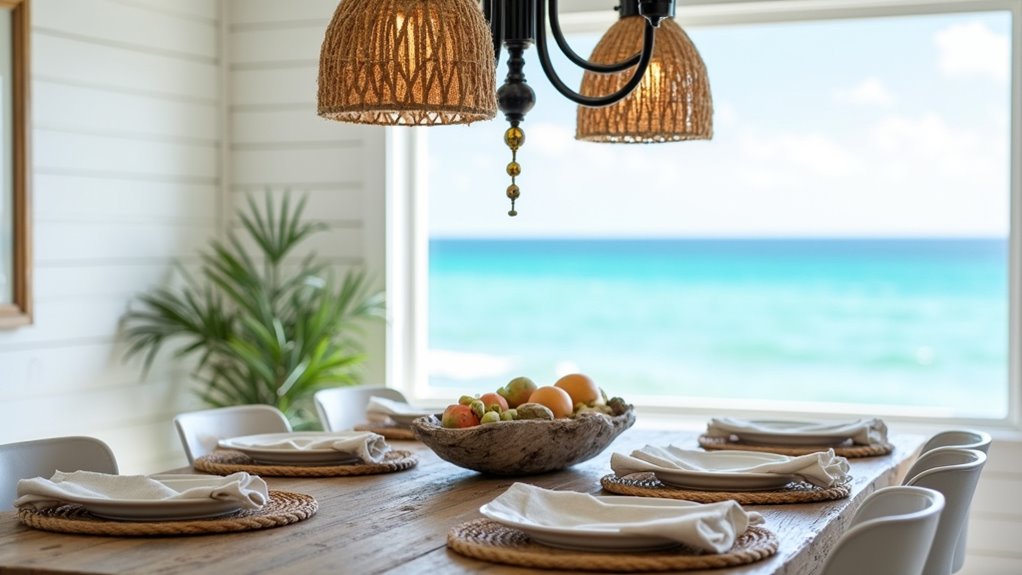 nautical rope wrapped fixtures