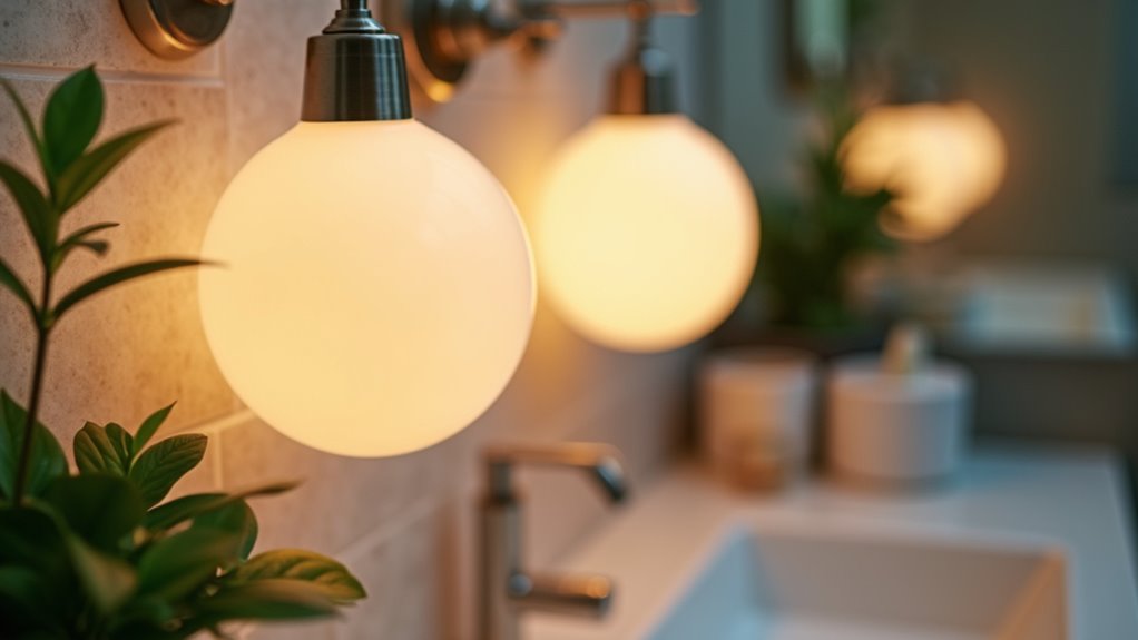 opal glass globe lighting