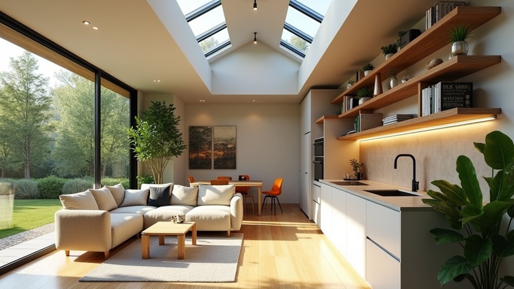 open concept container living