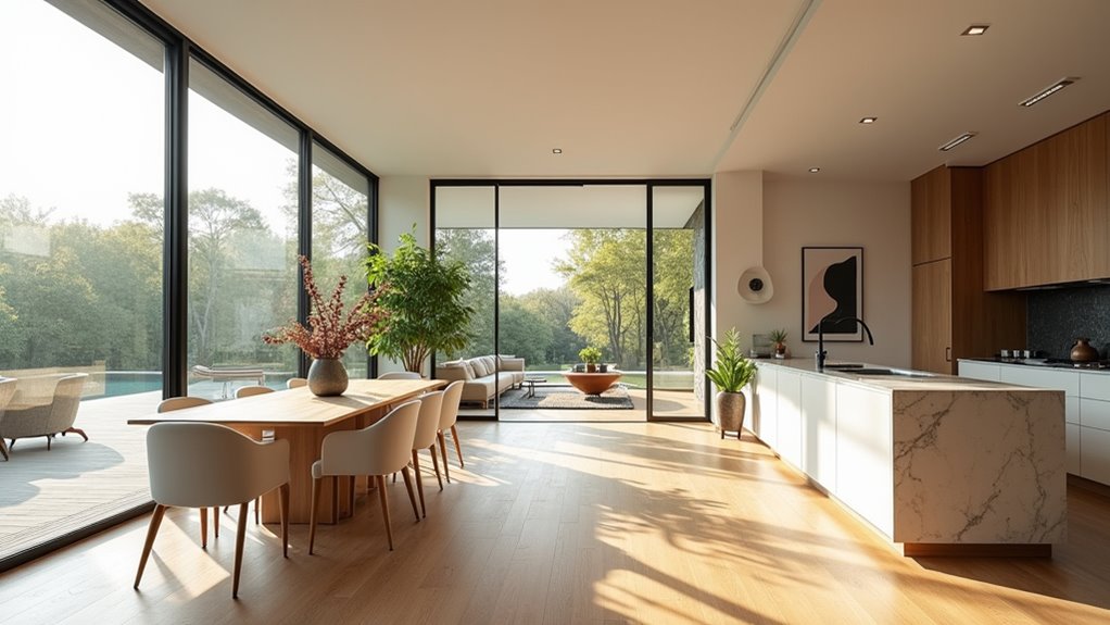 open plan harmonious living