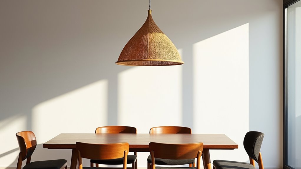 organic cone shaped pendant lights