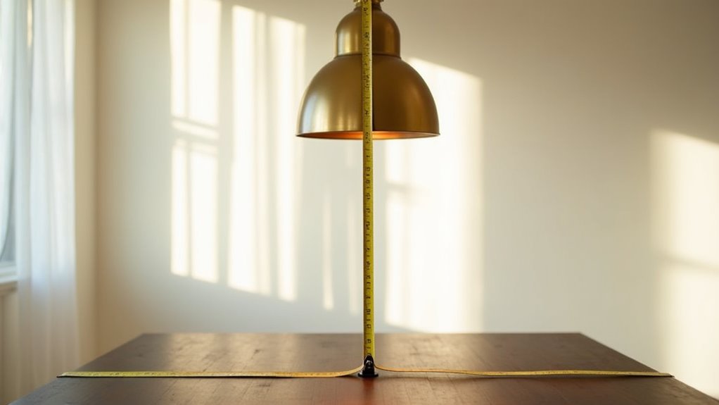 pendant light height testing