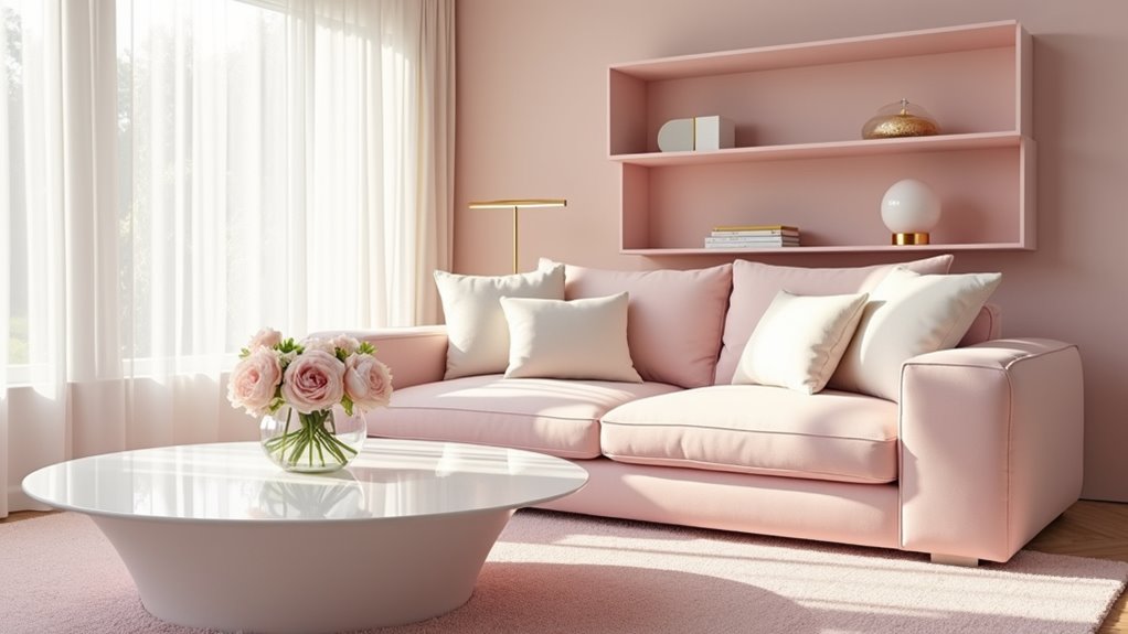 pink living room inspiration