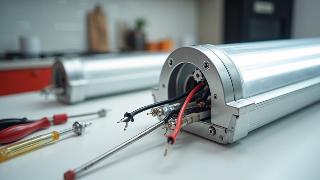 rewiring fluorescent light ballast