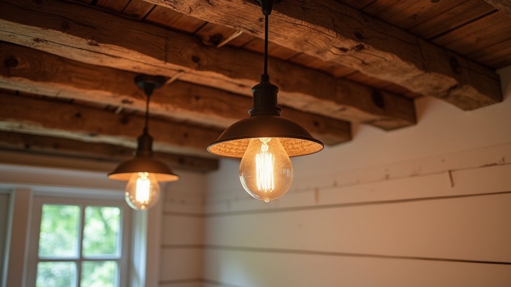 rustic ceiling light designs