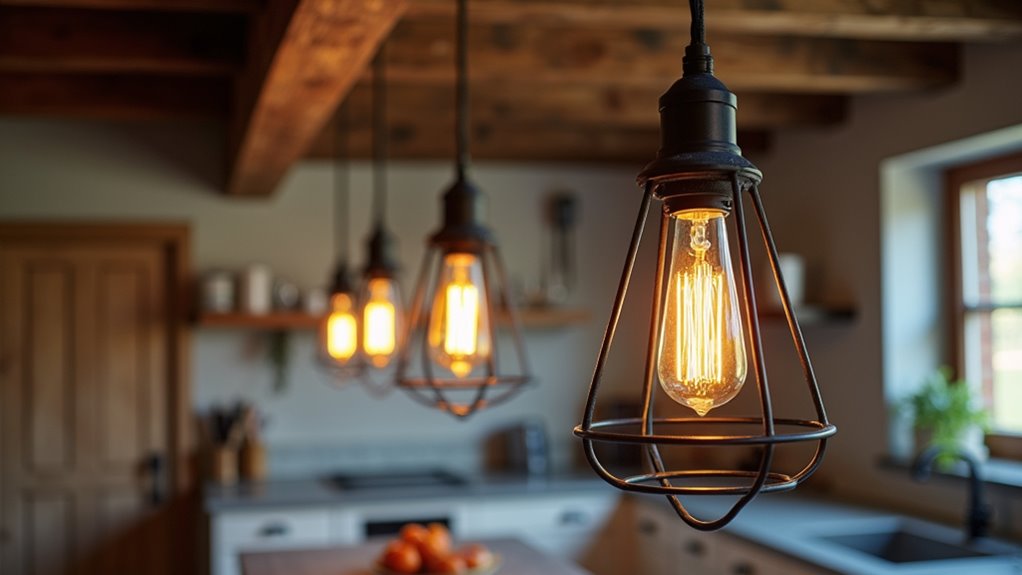 rustic industrial pendant lighting