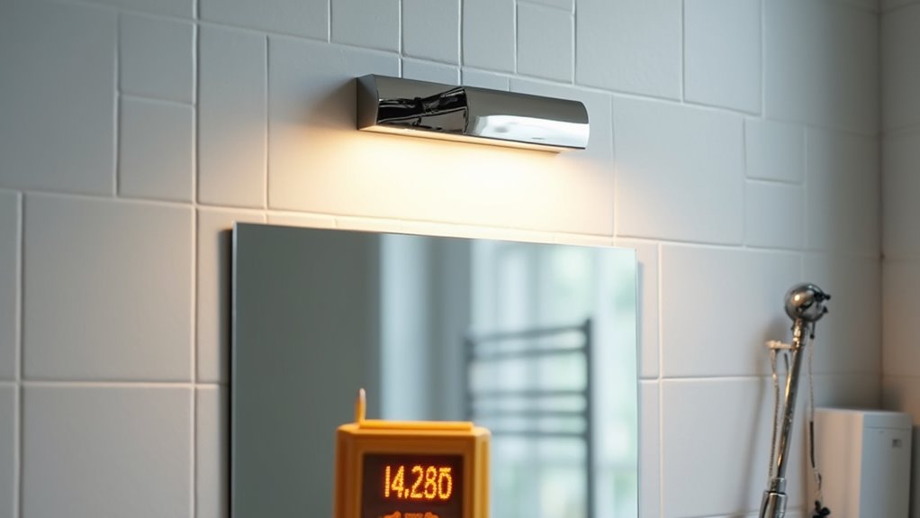 safety first bathroom light installation