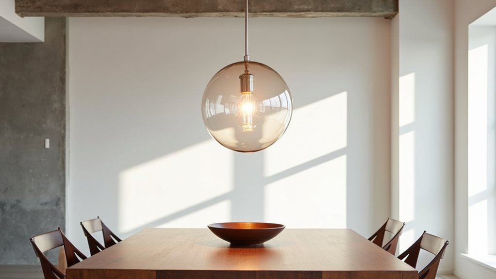 sculptural glass pendant lights