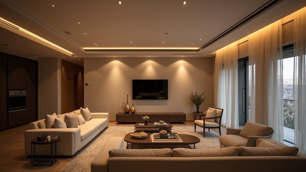 seamless stylish ceiling lighting
