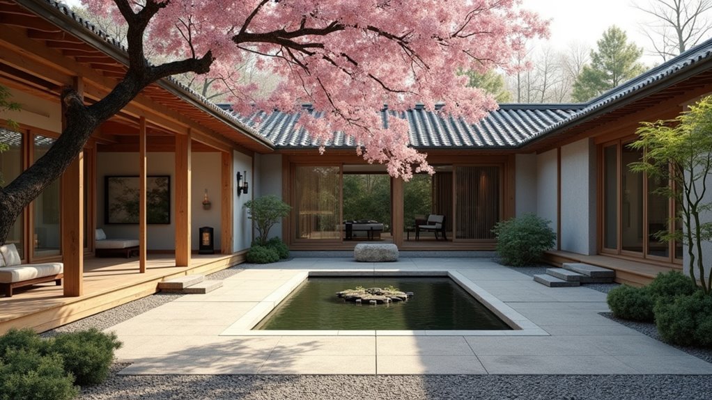 serene asian inspired zen gardens