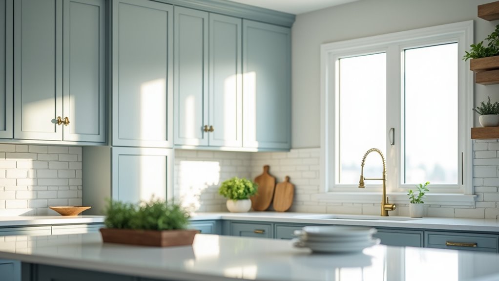 serene elegant kitchen color