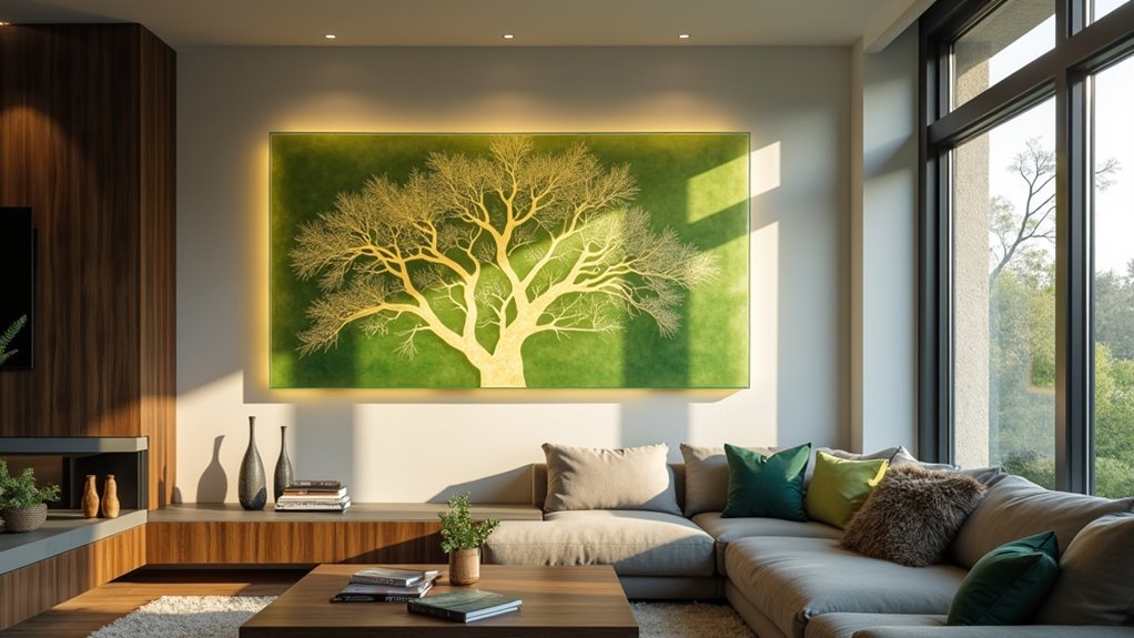 serene illuminated nature scenes