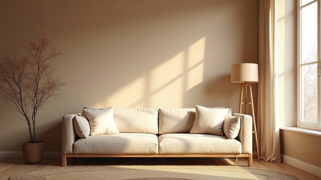 serene sandy coastal tones