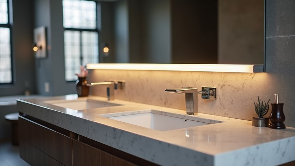 sleek bar lights for vanities