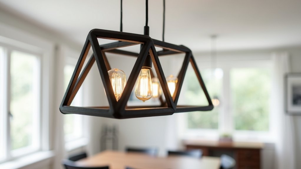 sleek modern geometric lighting