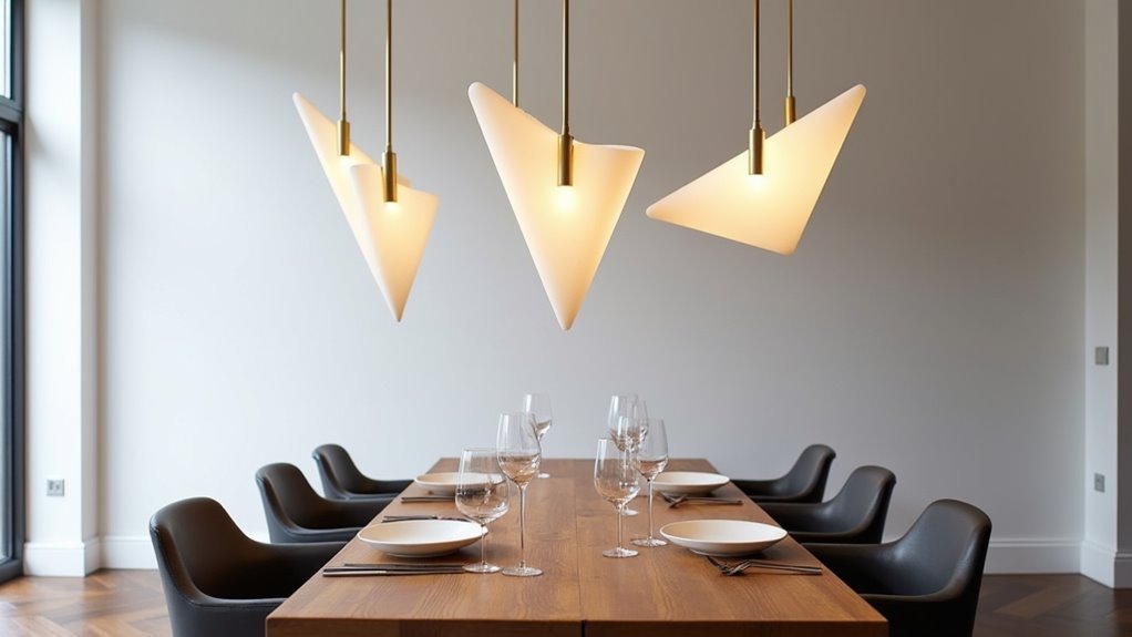 sleek modern pendant lighting
