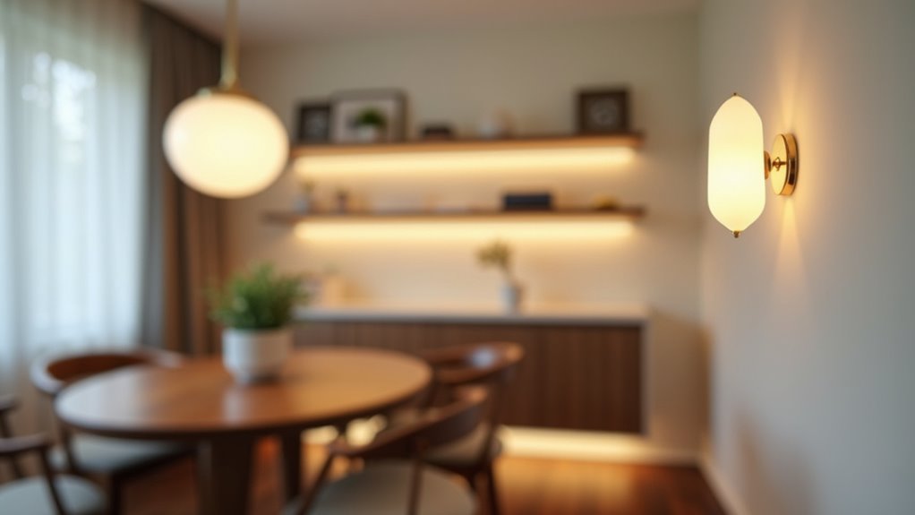 small dining room lighting
