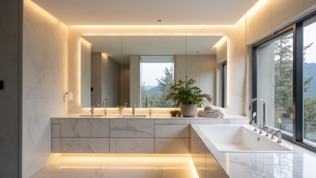 smart automatic bathroom lighting