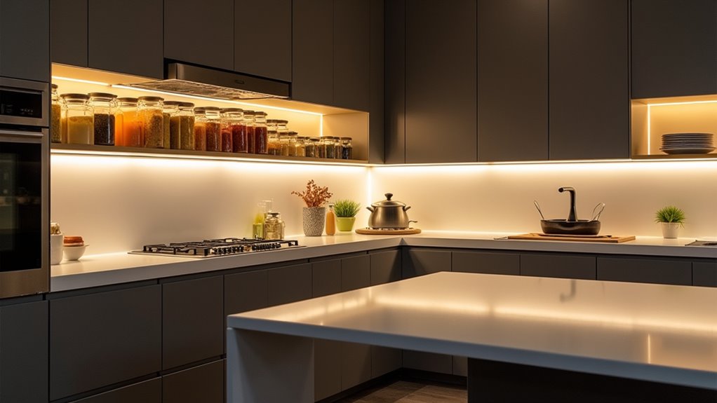 smart customizable shelf lighting