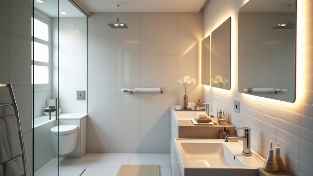 smart lighting enhances bathrooms