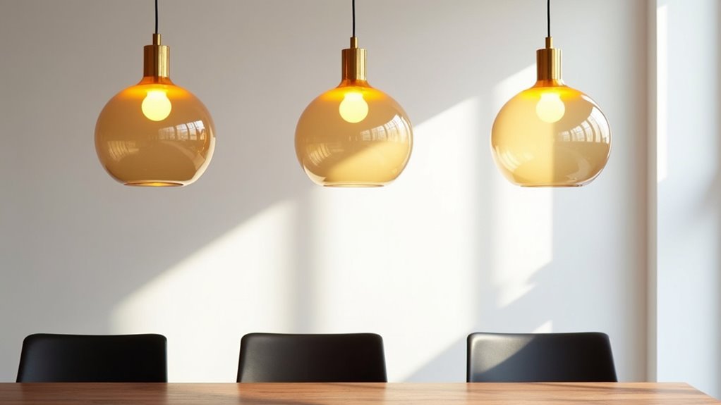 soft gold pendant lights