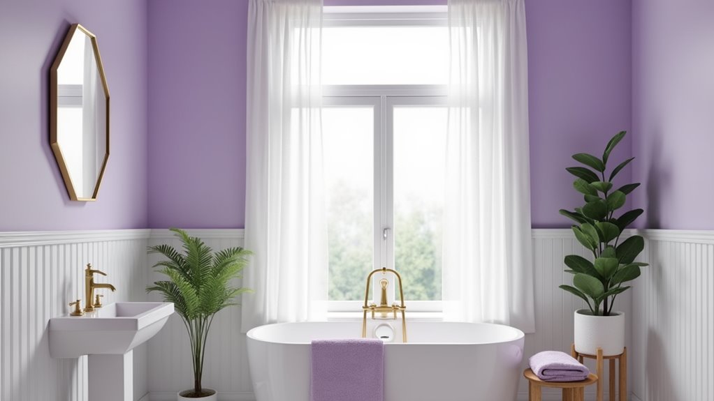 soothing lavender bathroom retreat