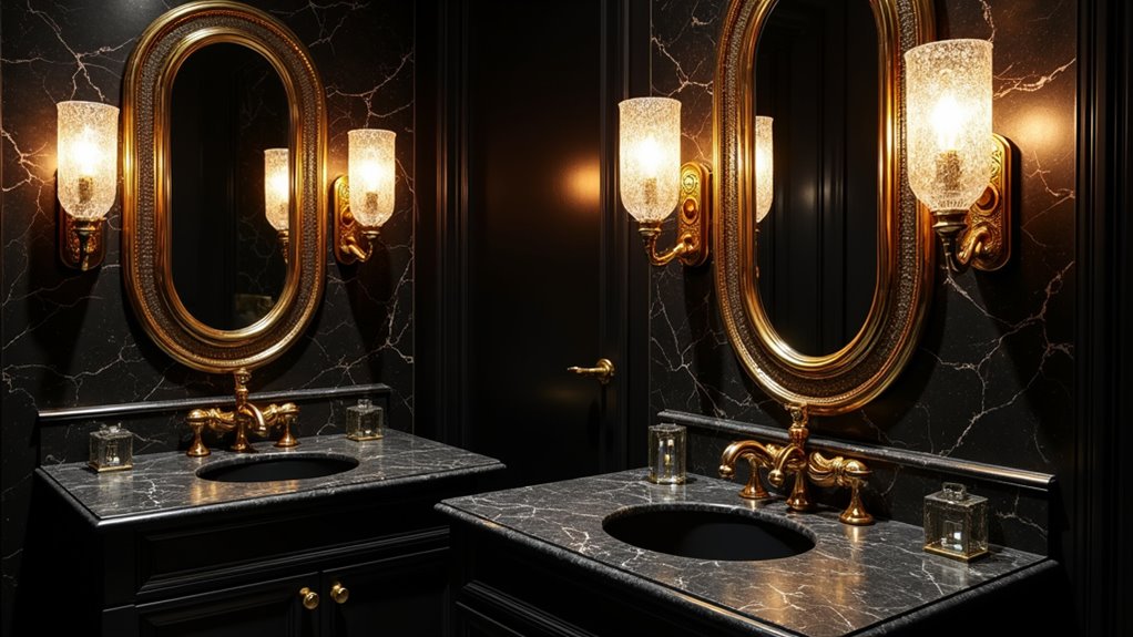 sophisticated elegant bathroom lighting
