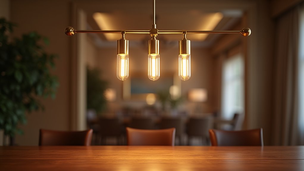 sophisticated gold led chandelier