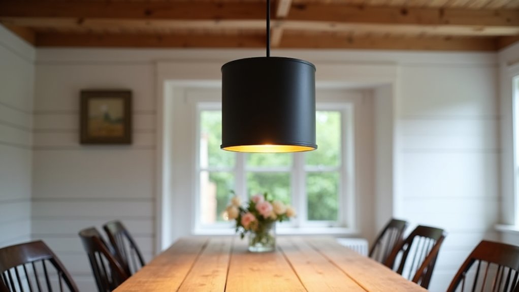sophisticated matte black lighting