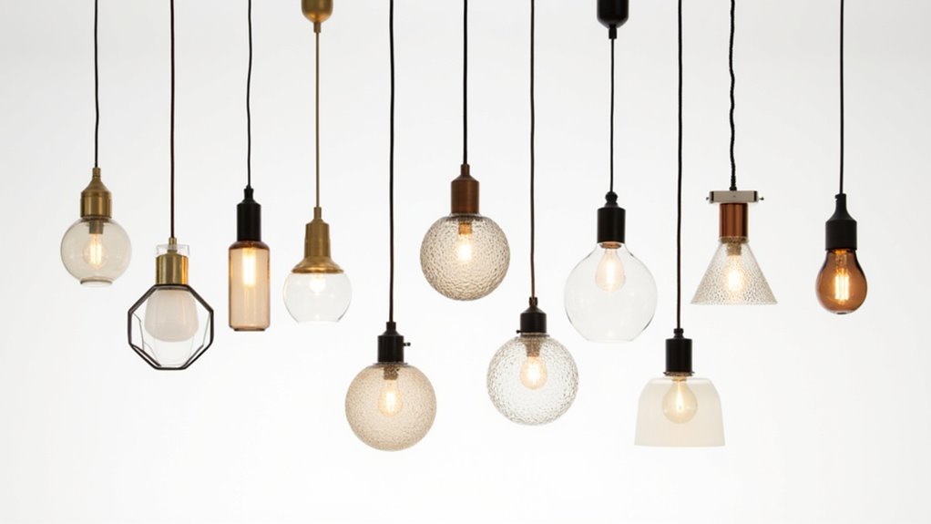 sophisticated multi material lighting fixture