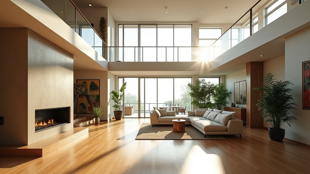 spacious industrial loft design