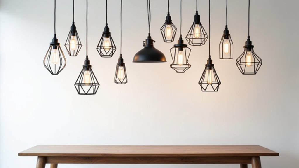 stunning black industrial lighting