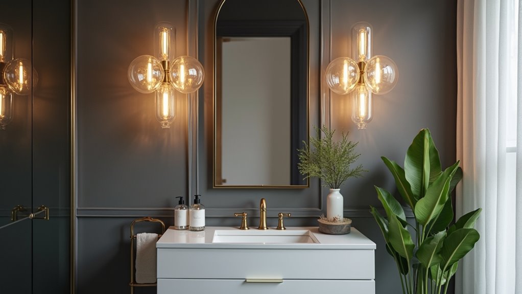stunning glass sconce design