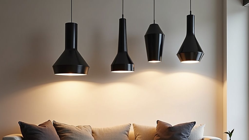 stylish black pendant lights