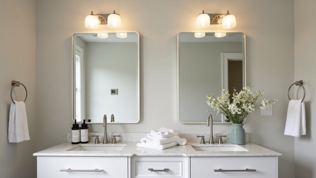 stylish energy efficient bathroom lighting