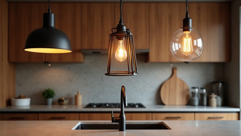 stylish energy efficient kitchen lighting
