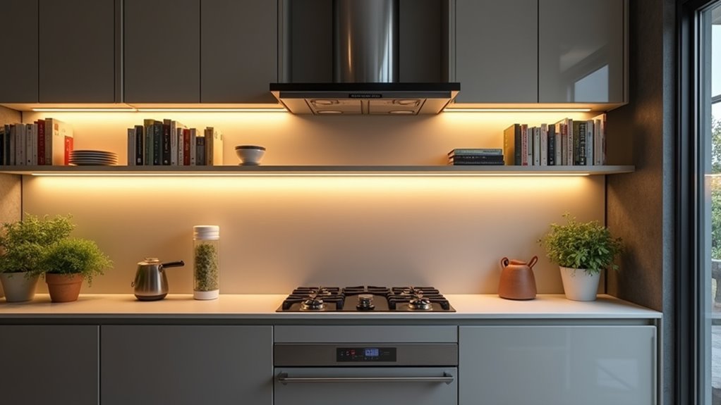 stylish energy efficient kitchen lighting