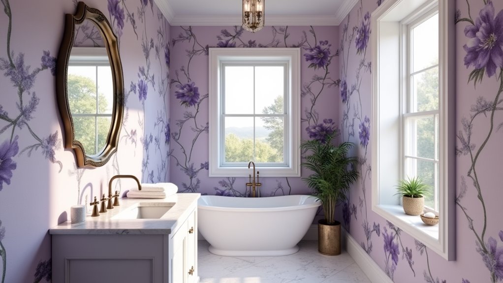 stylish floral bathroom transformation