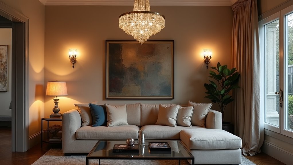 stylish living room lighting
