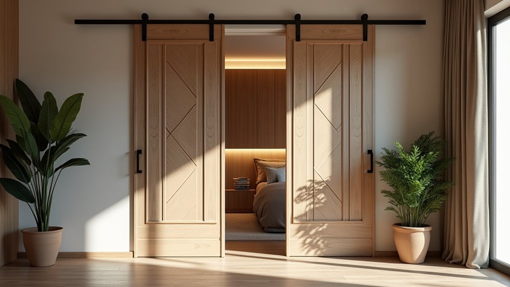stylish space saving sliding doors
